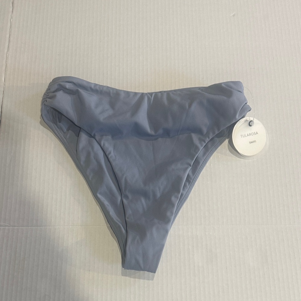 NWT Tularosa Swim Light Blue Bikini Bottom size small RN 132829 spandex & nylon